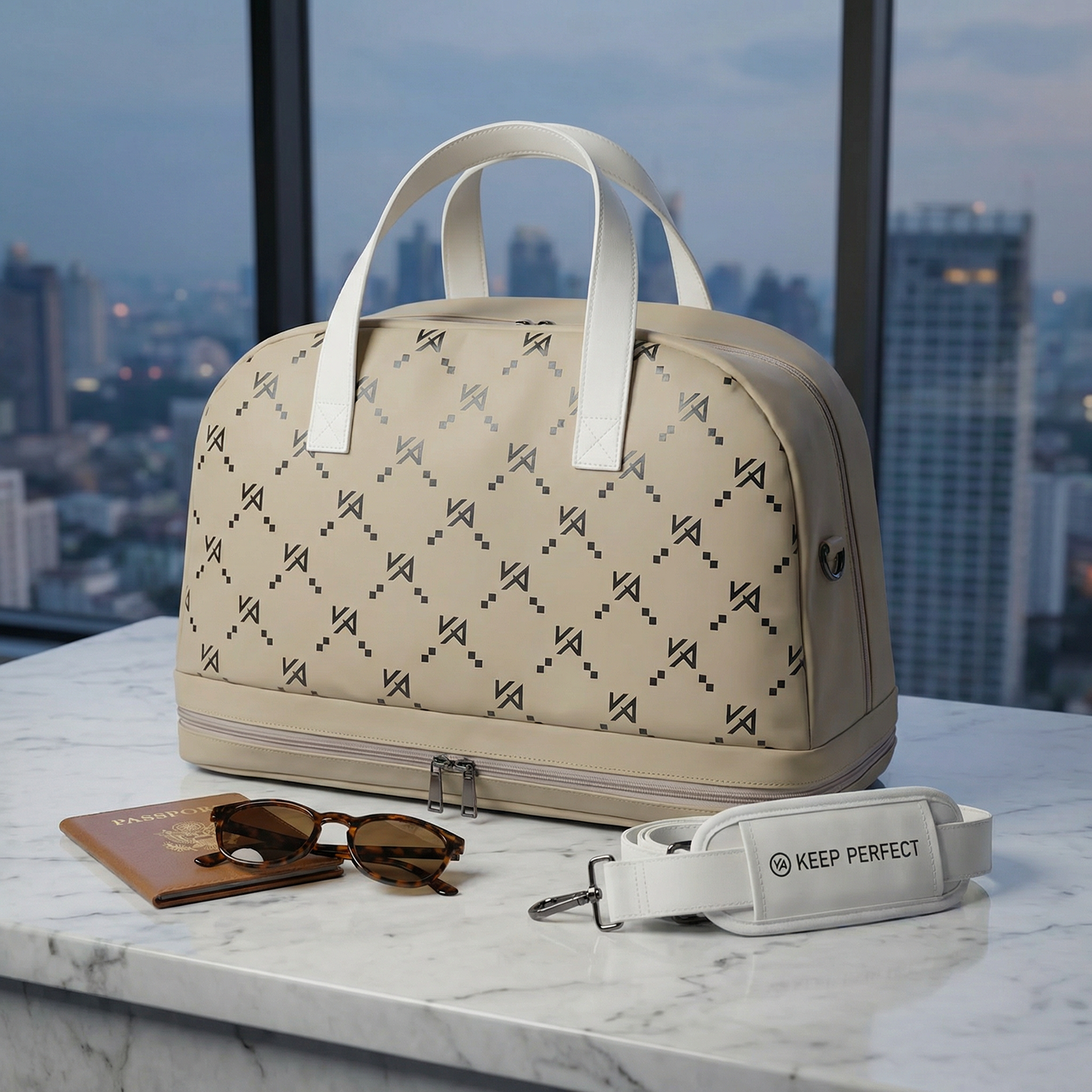 Floral print Sunday bag from the DTC first-collection case study