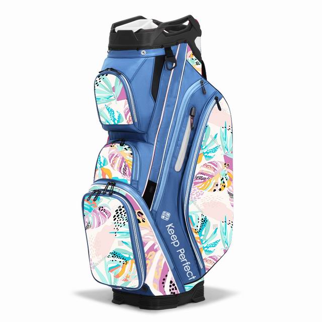 A full-featured custom cart bag with 14-way top representing the riding profile chassis