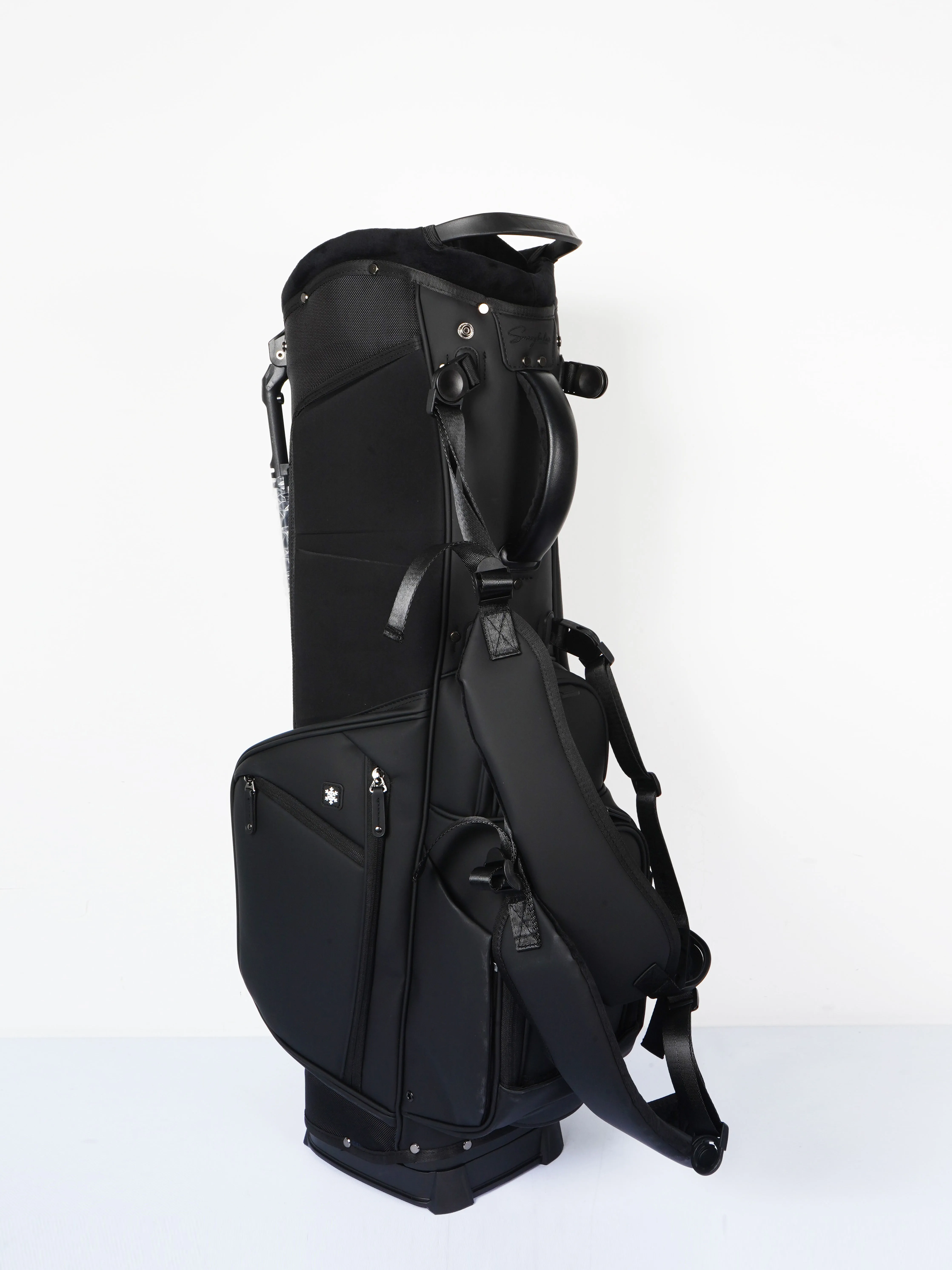 Custom golf bag collection showing multiple design directions across colorways and materials