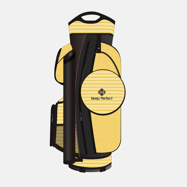 First physical sample of a custom staff golf bag program