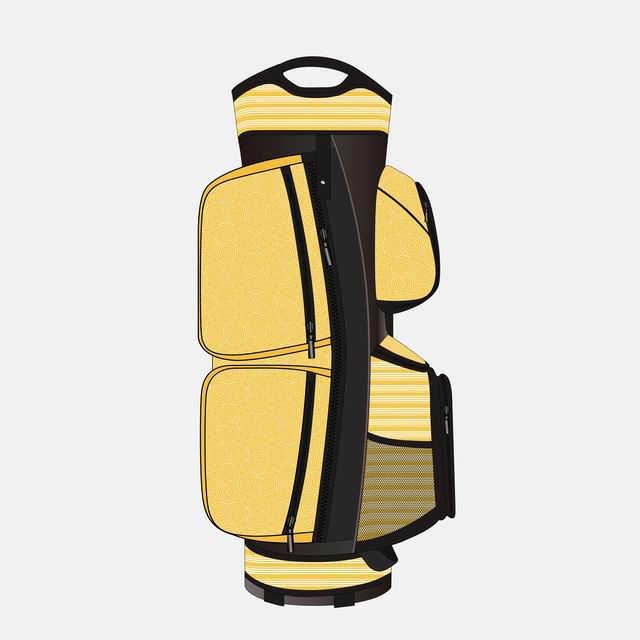 Tour-grade custom golf bag with structured body