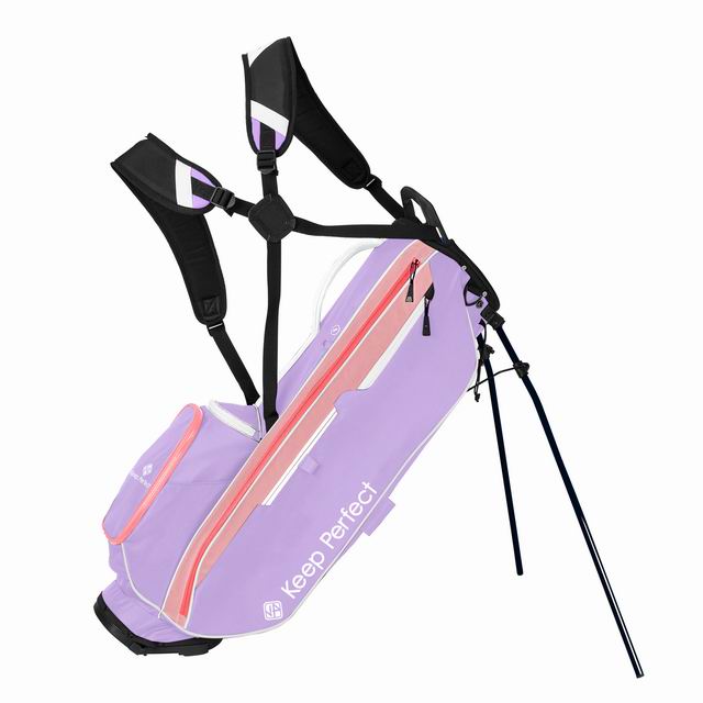 Custom stand golf bag sample under measurement checks before client approval
