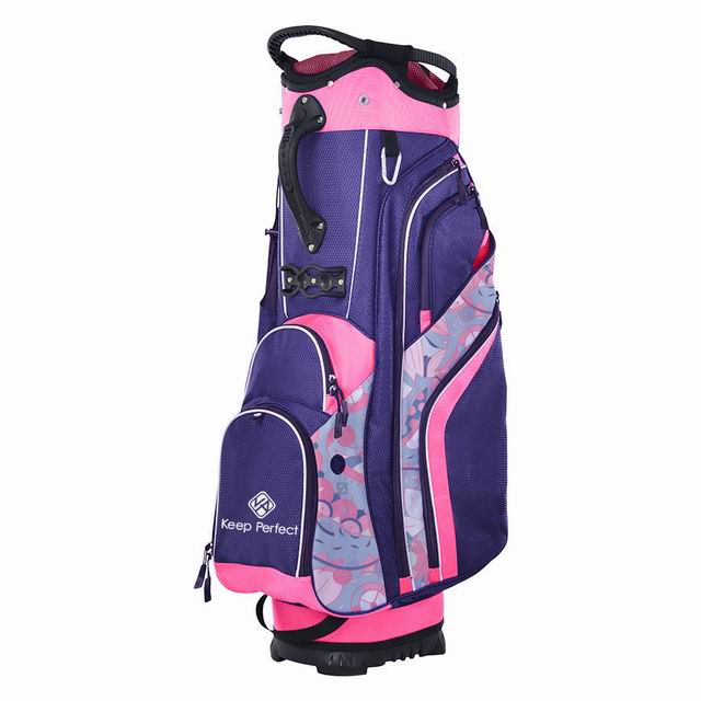Custom stand golf bags in a 200-piece first run for a startup brand