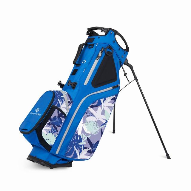 Limited drop golf bag series in three seasonal colorways staged for the numbered run photography