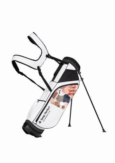 Custom Sunday golf bag, minimalist branded build