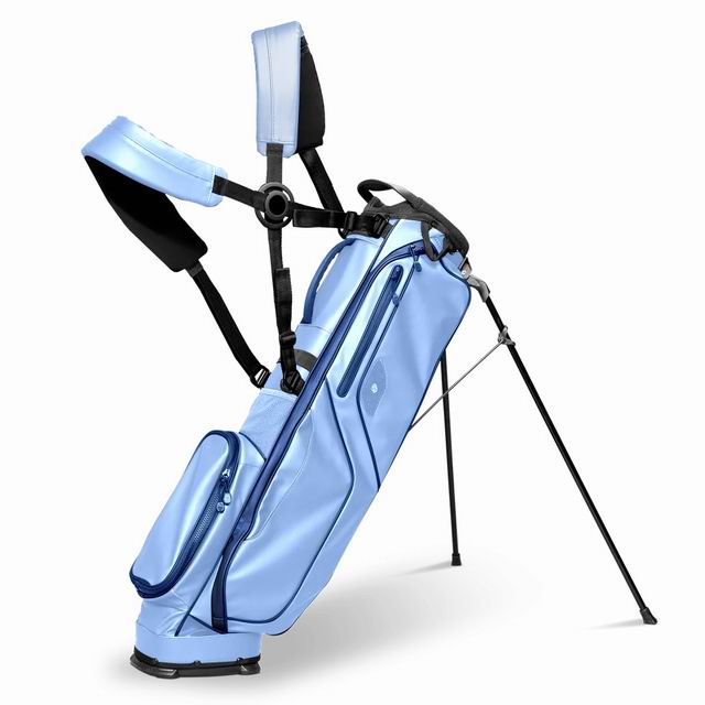 Sunday golf bags from a pooled production run with individual buyer branding