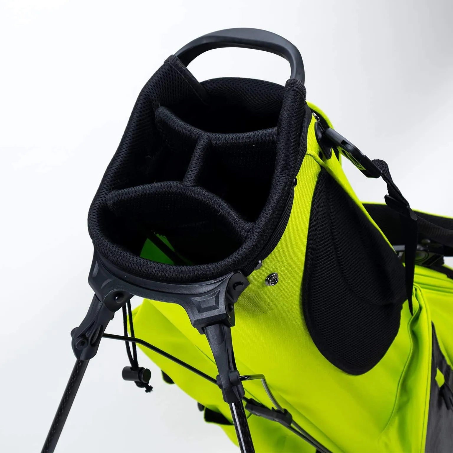 Custom Sunday golf bags packed for event delivery on a fixed-date program