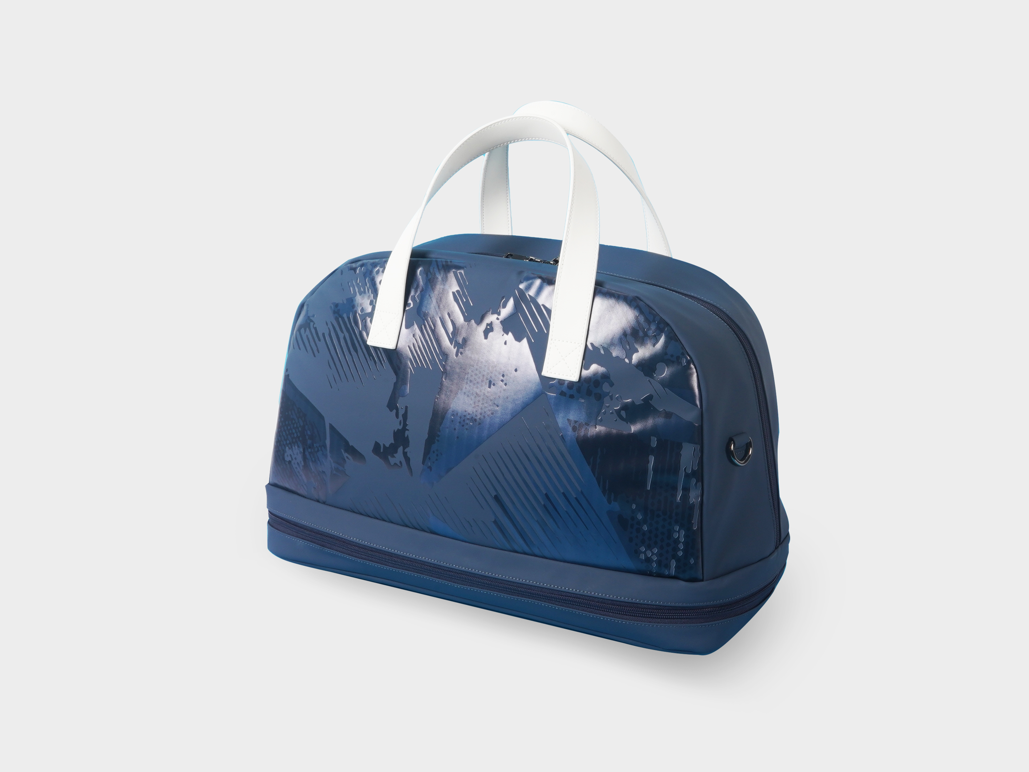 Custom resort golf bag in destination colorway with UV-stable fabric and corrosion-resistant hardware